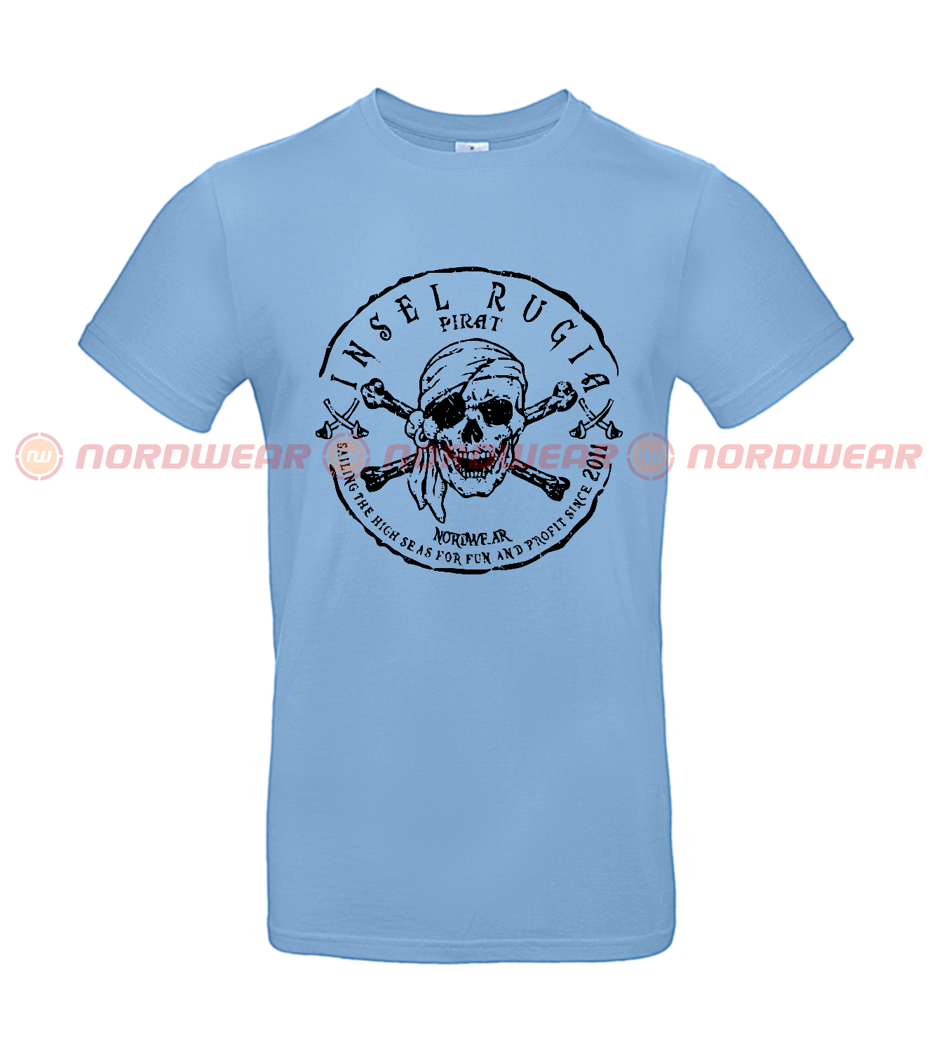 T-Shirt Pirat schwarz