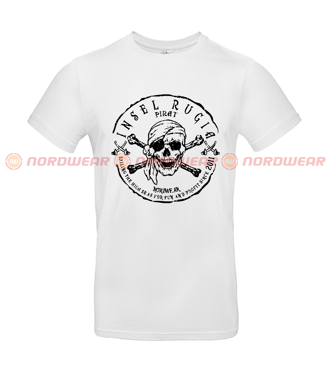 T-Shirt Pirat schwarz