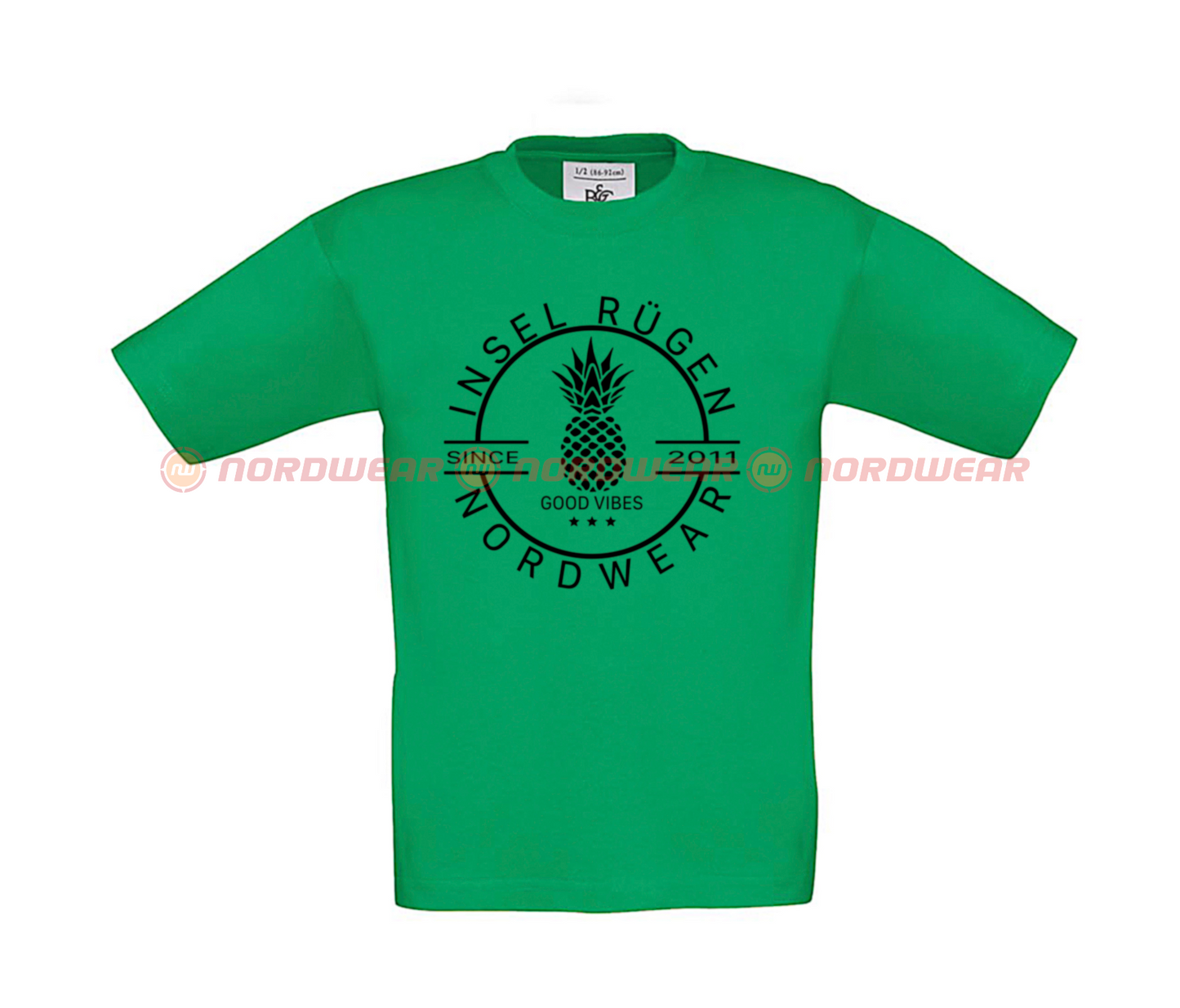 T-Shirt Ananas Schwarz Kids