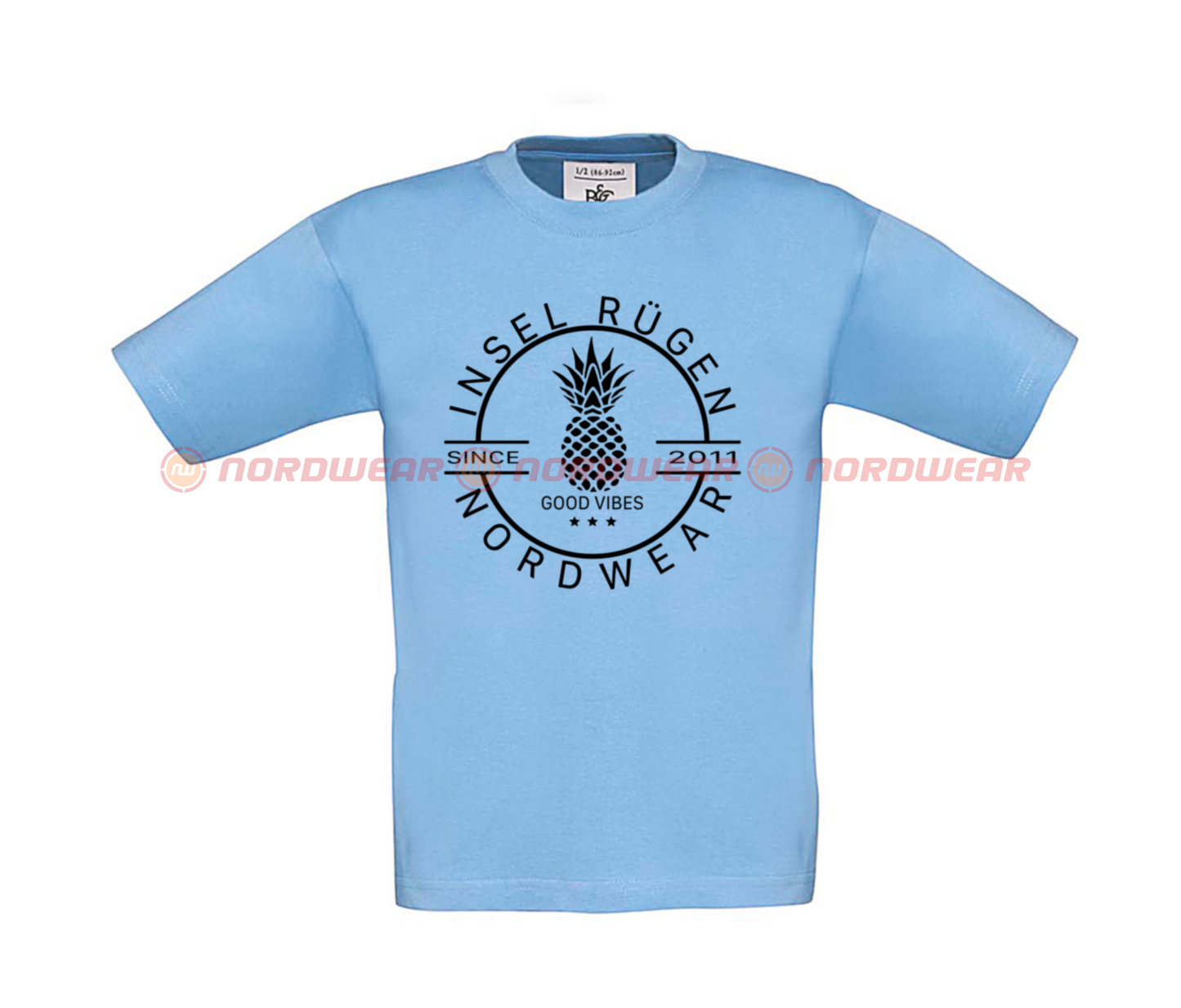 T-Shirt Ananas Schwarz Kids