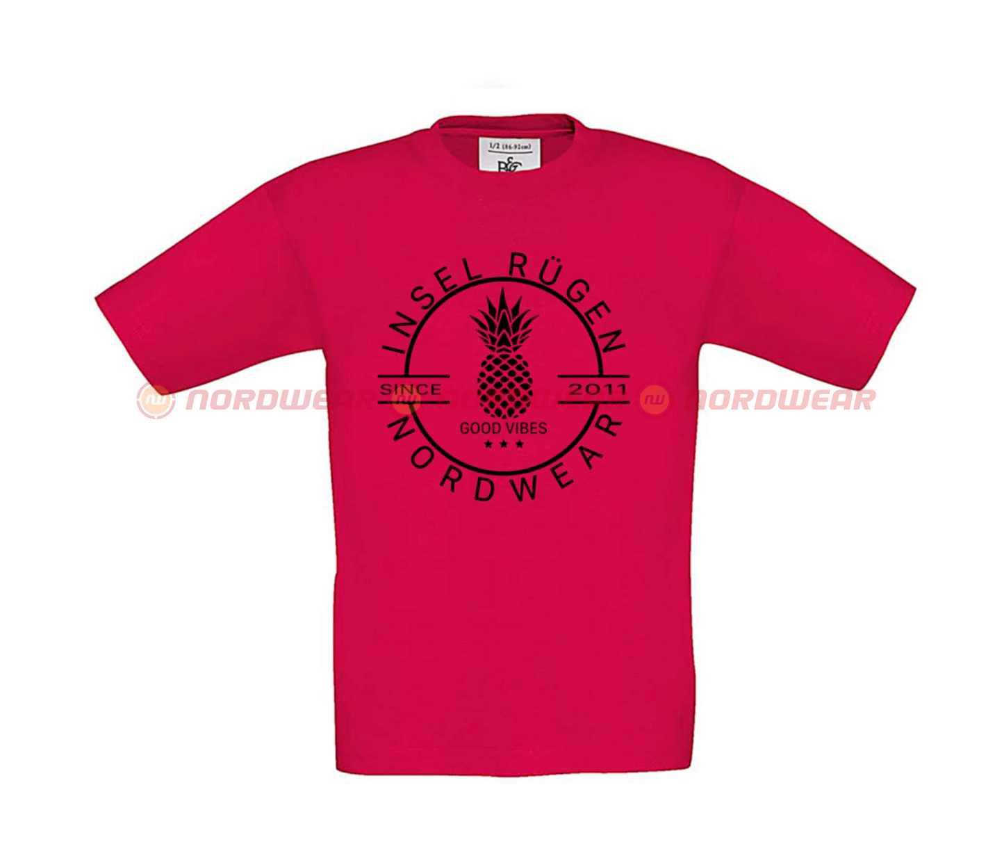 T-Shirt Ananas Schwarz Kids