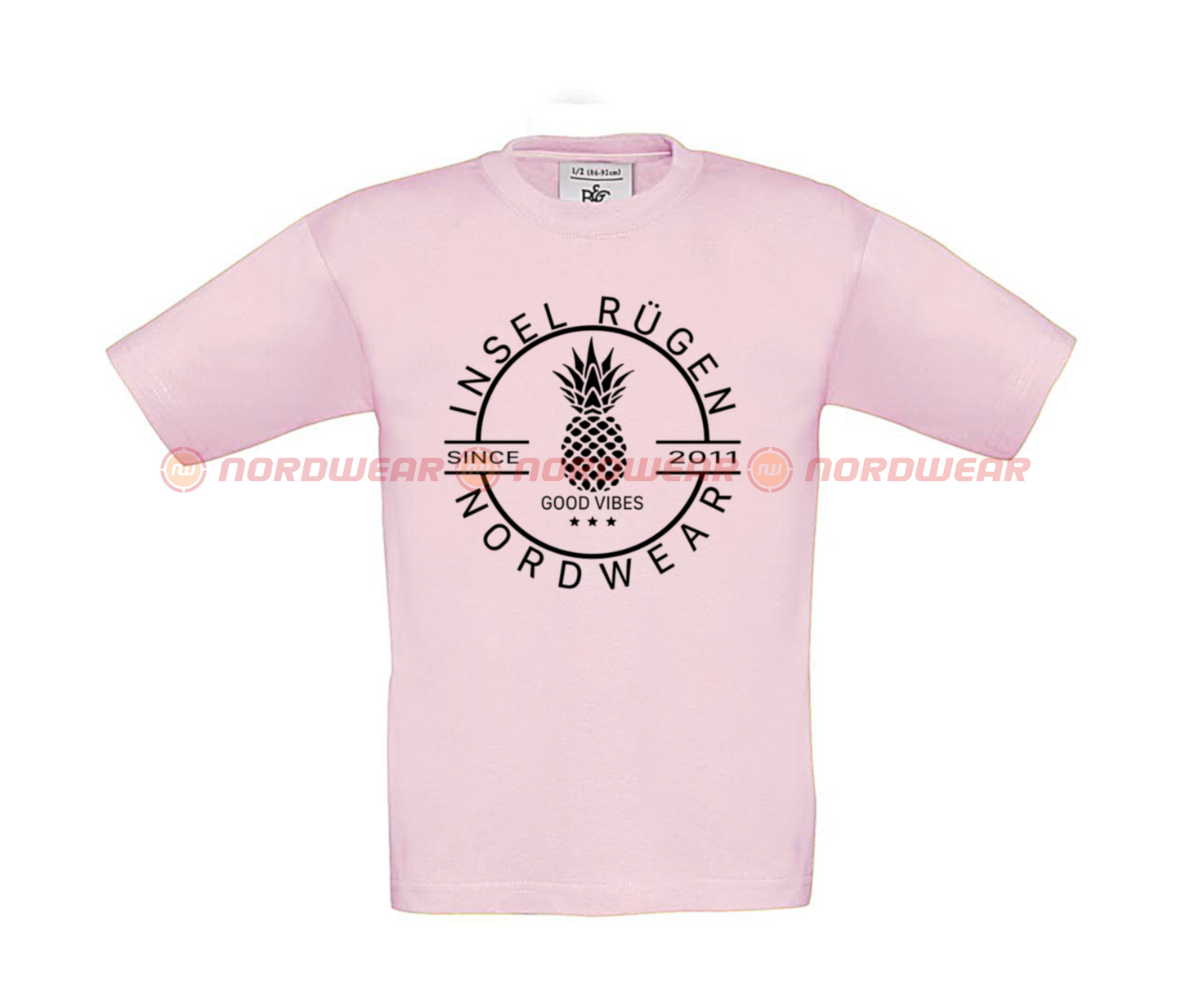 T-Shirt Ananas Schwarz Kids