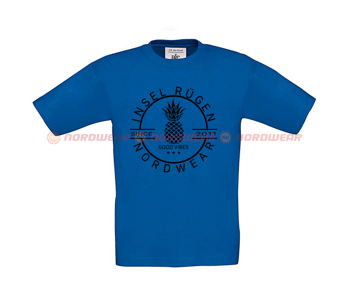 T-Shirt Ananas Schwarz Kids