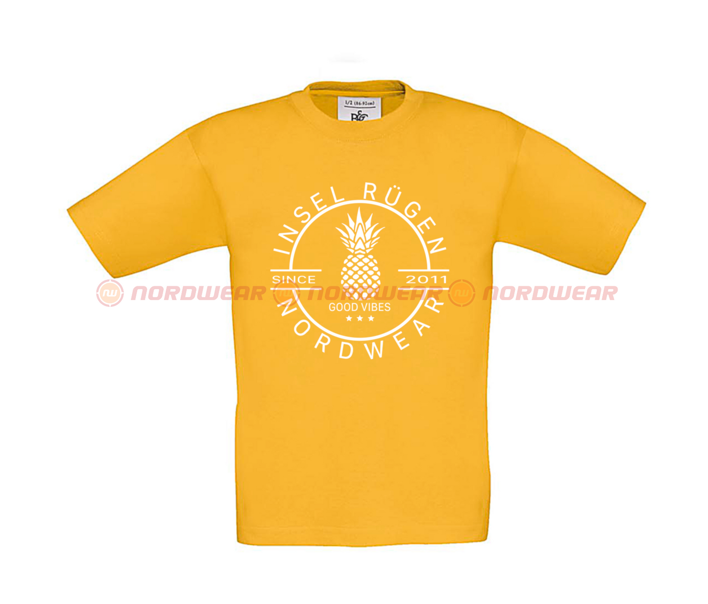 T-Shirt Ananas Weiß Kids