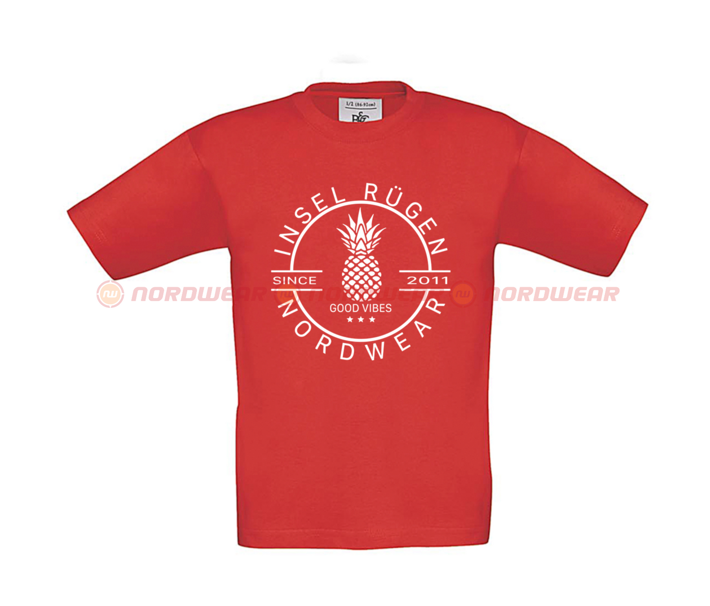 T-Shirt Ananas Weiß Kids