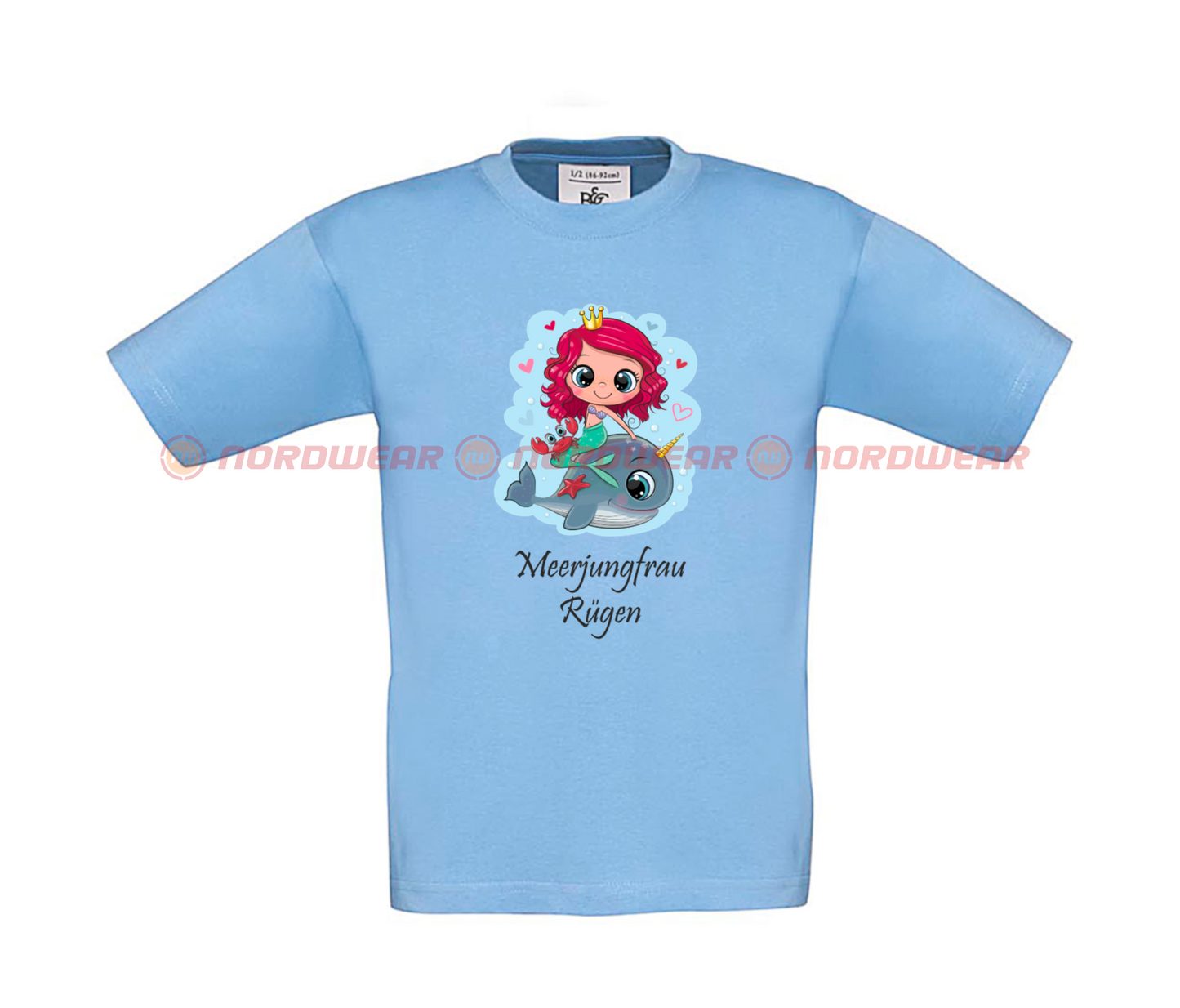 Kinder T-Shirt Meerjungfrau Rügen