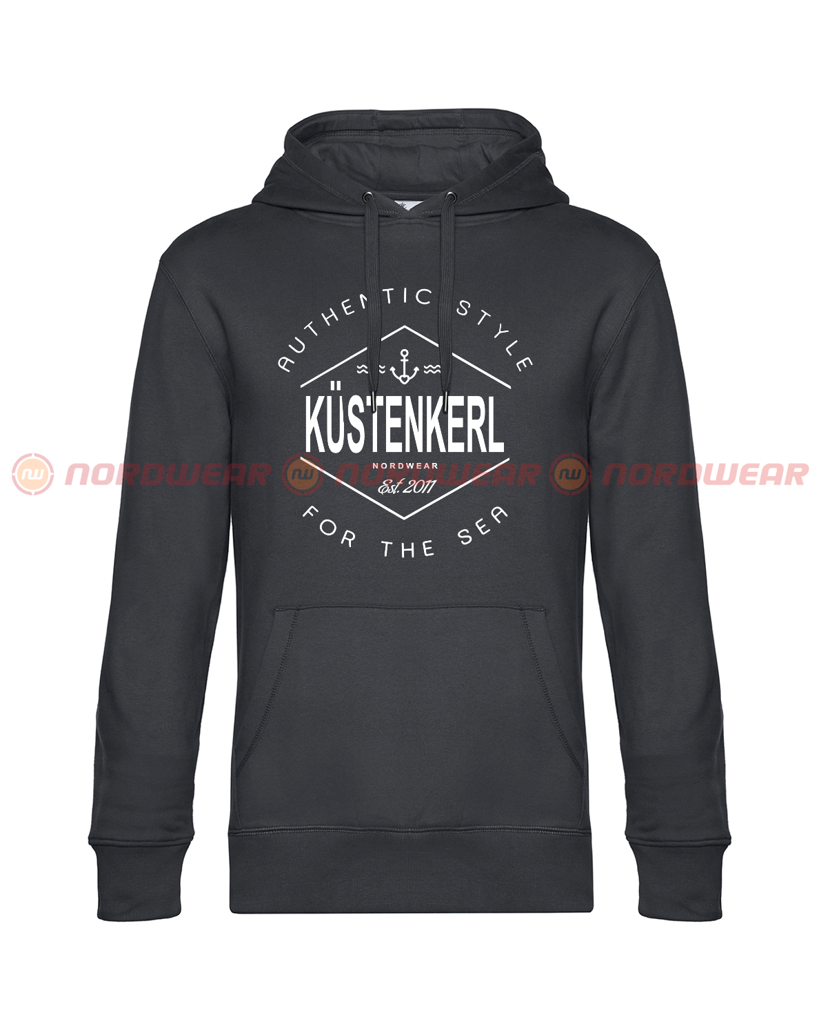 Hoodie Küstenkerl weiß