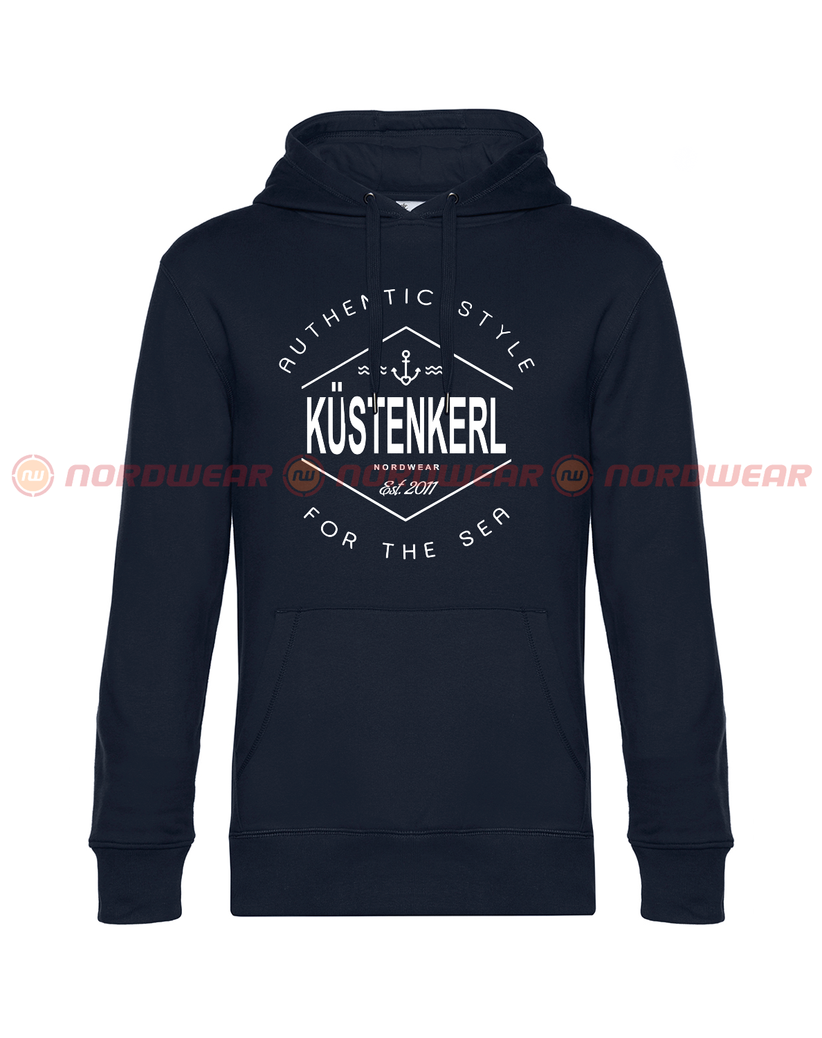 Hoodie Küstenkerl weiß