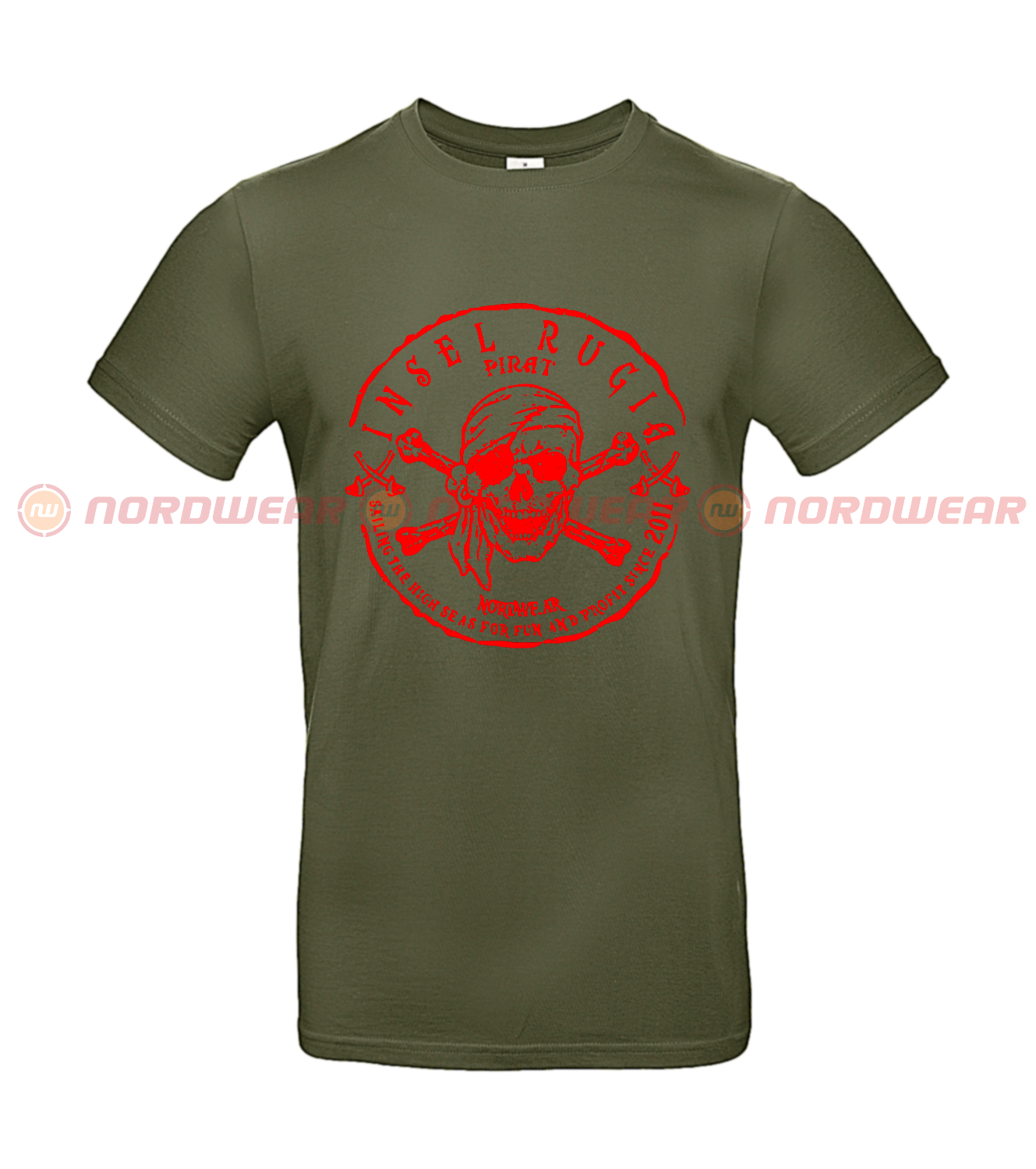 T-Shirt Pirat rot