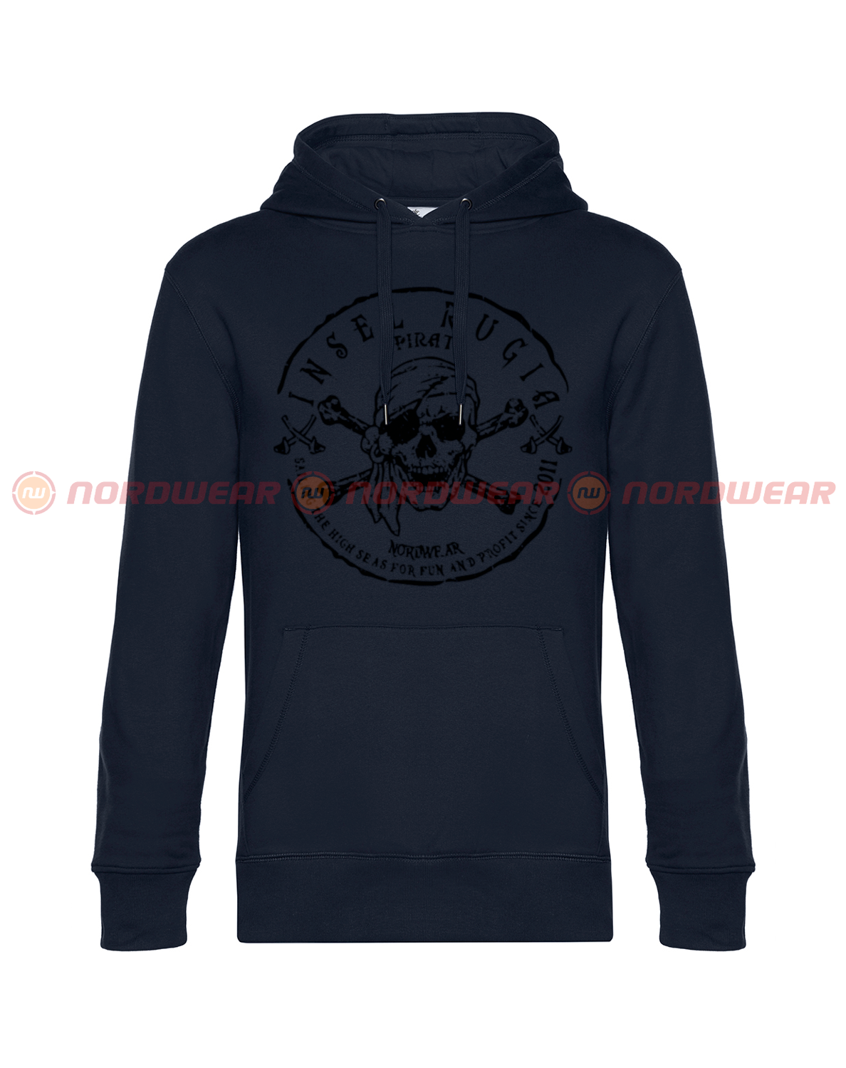 Hoodie Pirat schwarz