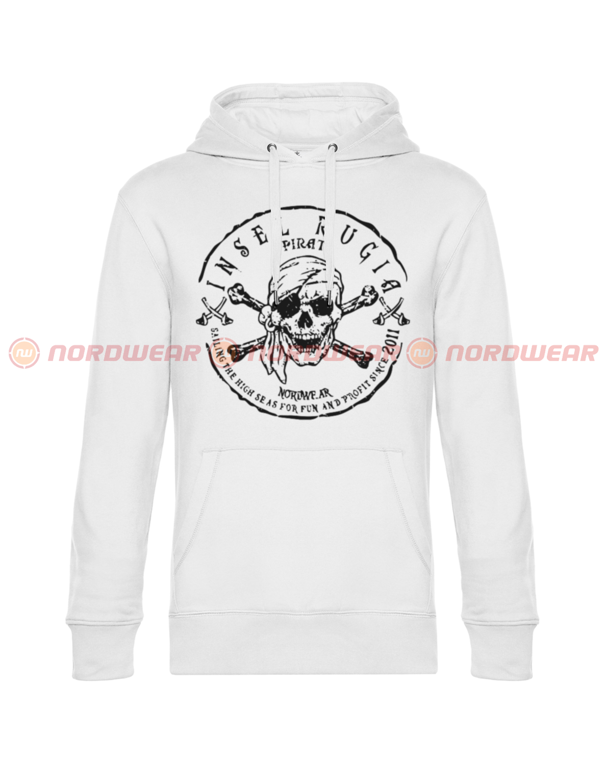 Hoodie Pirat schwarz