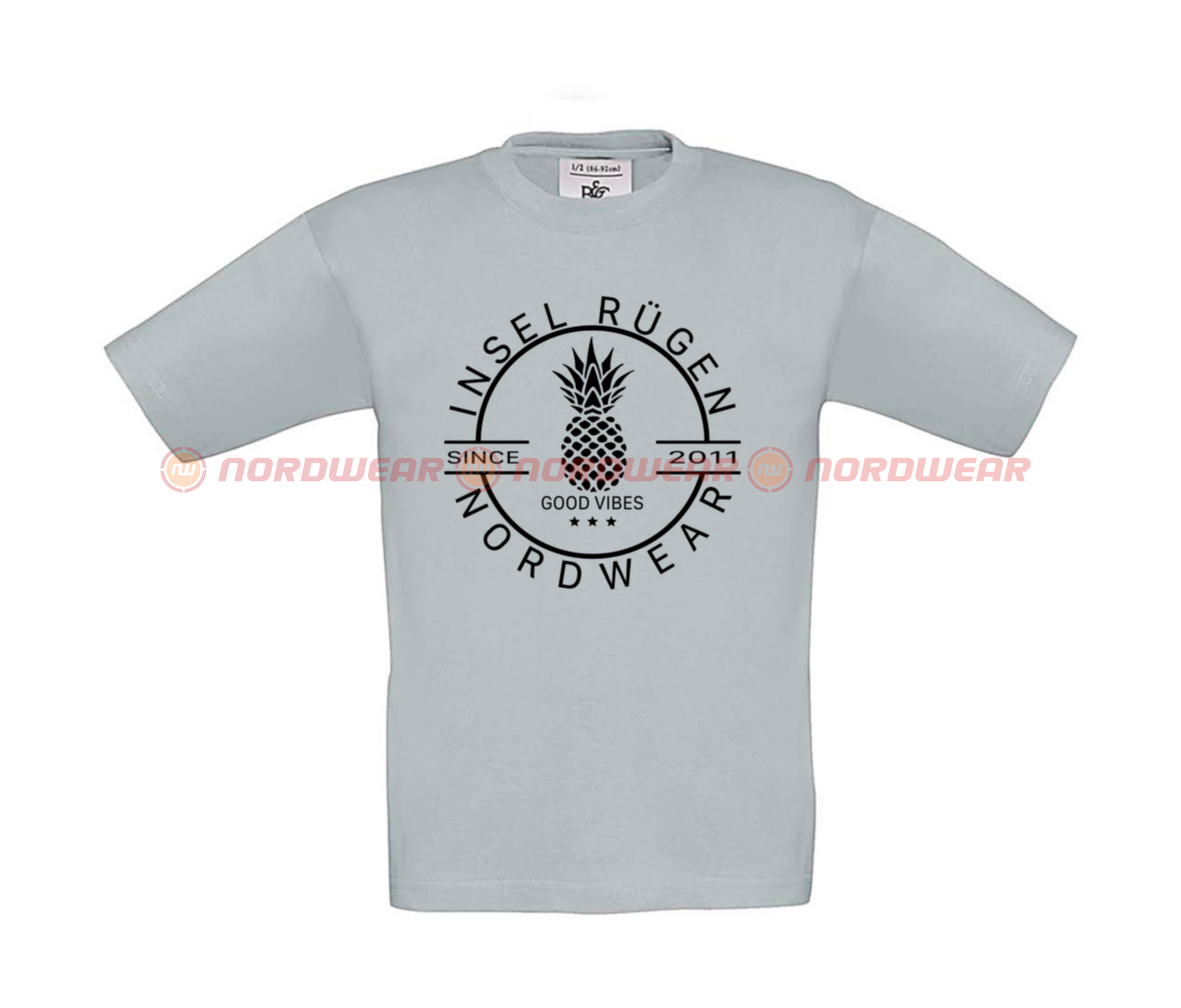 T-Shirt Ananas Schwarz Kids