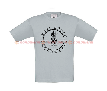T-Shirt Ananas Schwarz Kids
