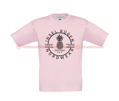 T-Shirt Ananas Schwarz Kids
